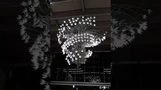 Dynamic Open-Close Mechanical Flower Matrix Art Installation