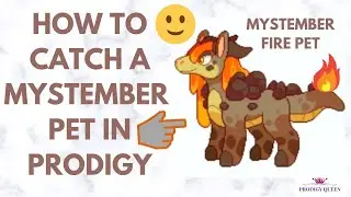 Prodigy Math Game | How to CATCH SUPER RARE MYSTEMBER PET | FIRE ELEMENT PET in Prodigy.