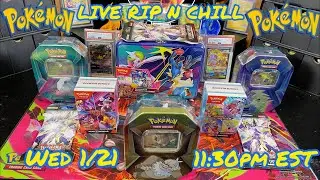 🔴LIVE POKEMON - If I don’t Rip the packs…the packs will Rip me!!! #pokemon