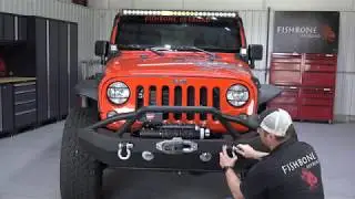 FB22068 JK Full Width Front Winch Bumper with Tube Guard Installation Guide