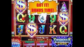 Got the elusive DOLLAR ACTION BONUS! + Thunder Cash Slot Play from Hard Rock Tampa!