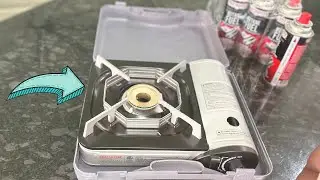 CHEF MASTER 90011 Portable Butane Stove | 10,000 BTU Outlet | Camp Kitchen  | Emergency Stove