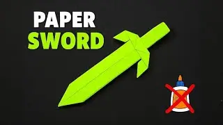 Easy A4 Paper Sword (Katana) - Looks Like a Real Weapon | Paper Sword No Glue No Tape |