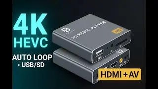 4K Digital Media Player Review &mdash; H.265/HEVC, HDMI/AV, Auto-Loop for USB & SD