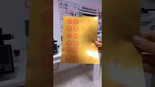 Papel AUTOADHESIVO dorado para inkjet #diy #manualidades #candybar