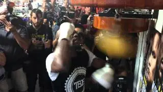 Floyd Mayweather speed bag