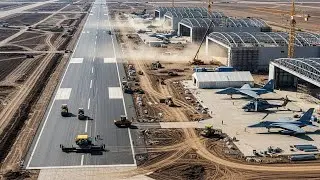 Как строится военная авиабаза. Полный процесс строительства
