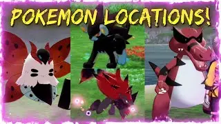 Where To Find Shinx & MORE Popular Pokemon Locations! Pokemon Sword and Shield Isle of Armor DLC!