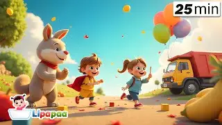 🎵🚜 Lipapaa Rhymes | Nursery Rhymes Compilation for Kids & Toddlers 🧒