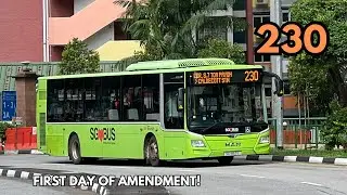[SBST] SG1855G on Service 230 - MAN NL323F A22 Euro 6 Gemilang