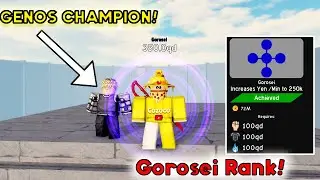 UNLOCKED GOROSEI RANK! Got Genos Champion! - Anime Fighting Simulator Roblox