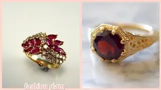 Different types of gold ruby rings/Engagement rings styles for women's