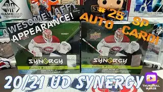 SHORT PRINT AUTO CARD!! Upcoming giveaway announcement!! 20/21 Upper Deck Synergy Hockey Hobby Box!