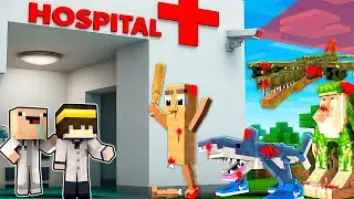 Abrí un HOSPITAL para ITALIAN BRAINROT en Minecraft! 😰 | 2 Noobs vs Brainrot Memes