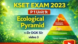 KSET EXAM 2023: P 1 Unit 9: Ecological Pyramid