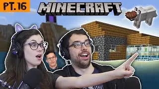 We finally found the ocean (and built a beach house) Minecraft pt.16