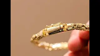 BYZANTINE 14K YELLOW GOLD BRACELET | D-SHAPE (6 MM) / Dynamis Jewelry