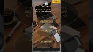 Must-Have Documents for CLAT 2026 Application! #CLAT2026 #CLATForm #LawEntrance #CrackCLAT#CLATPrep
