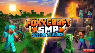 Minecraft Public SMP 🥰 FoxyCraft Session 3 Launch 🔥 #minecraft #smp 