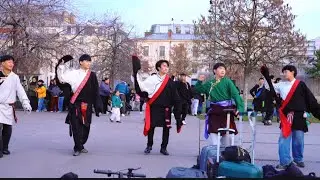 ཧྥ་རན་སི།འཛོམ་པ་ཡག་མོ་ལྷག་དཀར་སྒོར་གཞས། Tibetan dance gorshey Paris || Zompa yagmo 