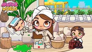 FINJO ESTAR ENFERMA para Faltar a la Escuela 🤢 ¡Miento a Mamá! en Avatar World 🩷