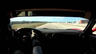HSR 4 Hours of Sebring 2013 start onboard Ferrari 360 Challenge