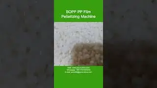 BOPP PP Film Pelletizing Machine, Plastic Film Pelletizing Line - Purui Machinery