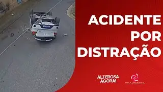 MOTORISTA PERDE CONTROLE AO ARRUMAR CADEIRINHA E DESPENCA DE 5 METROS