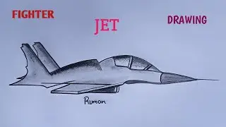Fighter Jet Drawing Easy | How to Draw Fighter Jet | Step by step for Beginners | fighter jet | draw