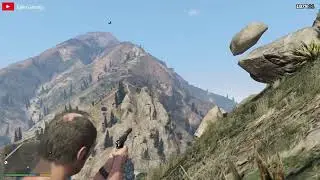 Floating stones in the air