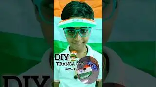 How to make a Tricolour PaperCap🧢|DIY Paper Tiranga Cap for Independence Day🇮🇳 #tiranga #shorts #diy