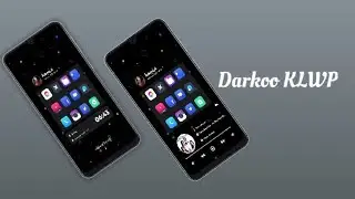 Free KLWP themes | Darkoo KLWP