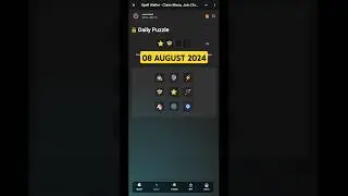 Spell Wallet Daily Puzzle Today 8 August #spellwalllet #dailypuzzle #8august #dailypuzzlecomplete