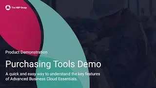 Purchasing Tools - Advanced Business Cloud Essentials Product Demo