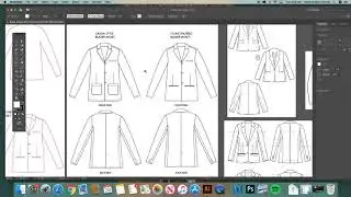 How to create a Blazer Suit Jacket CAD in Illustrator