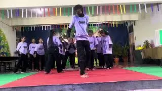Ninth girls dance on a graduation day