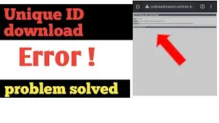 Unique ID Acknowledgement download probleb solved. // S. I. Talukdar.
