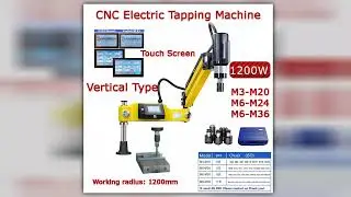 M3M20 M6M36 CNC Electric Tapping Machine Vertical Universal Drilling Tapper with ISO Chuck Easy Arm