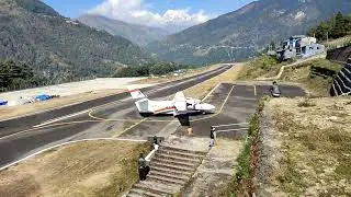 Aeroplane Landing at Phaplu Airport-  Shortest Way to Mid Solu hydropower : Hydro Hub : Solu