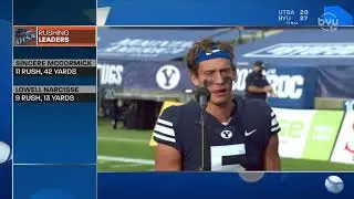 Dax Milne Post Game Interview - BYU vs UTSA 10/10/20