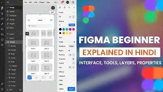Figma Beginner Tutorial Explained in Hindi | Tools, Layers, Properties