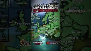 CAN I NAME A CITY EXCEPT FROM THE CAPITAL IN EVERY EUROPEAN COUNTRY?  #mapping #maps #europe #map
