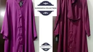 Abaya FABRIC : IMPORTED ZOOM NIDA 🌺PLAIN ABAYA 🌺FRONT OPEN  🤩SIZE :1) LENGTH : 54/55/562) CHEST : 25