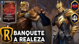 NOVO LORDE ELDRED + BANQUETE CARMESIM 😲 SINERGIA PERFEITA | JARVAN SHYVANA DECK LEGENDS OF RUNETERRA