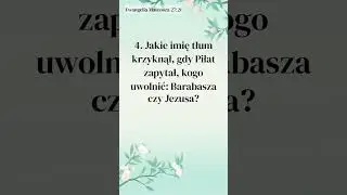 5 pytań na testowanie wiary w minutę - Quiz Biblijny w 1 Minucie (214)