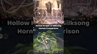 Hornet comparison (Hollow Knight vs Silksong) #hollowknight #hollowknightsilksong #silksong