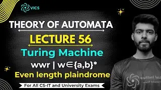 56- Consturct a Turing Machine for ww^r where w &isin; {𝑎,𝑏}* | TM for Even length Palindrome