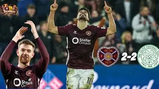 BRILLIANT BY BRAGA hearts 2-2 Celtic another twist in the title race story #heartofmidlothian 