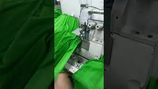 Sleeve join on overlock #machine #video #industrialoverlocksewingmachine #fashion #sewingtools