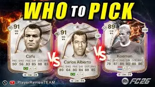 3⭐4⭐ Карлос Альберто 91 + 4⭐3⭐ Кафу 91 + 3⭐3⭐ Куман 89 ICON SBC | Обзор игрока FC 26
